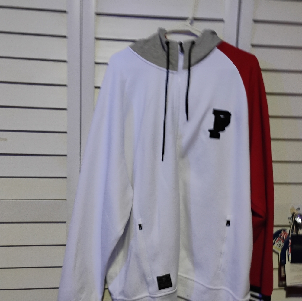 Polo P Wing Hoodie Size XXL White Red And Gray
